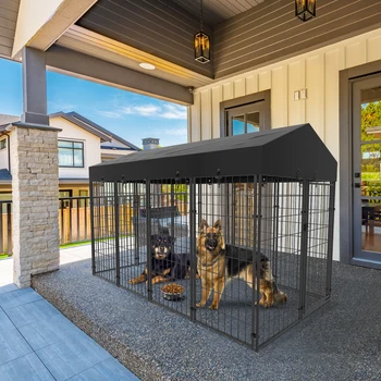 Outdoor Welded Wire Dog Kennel 1