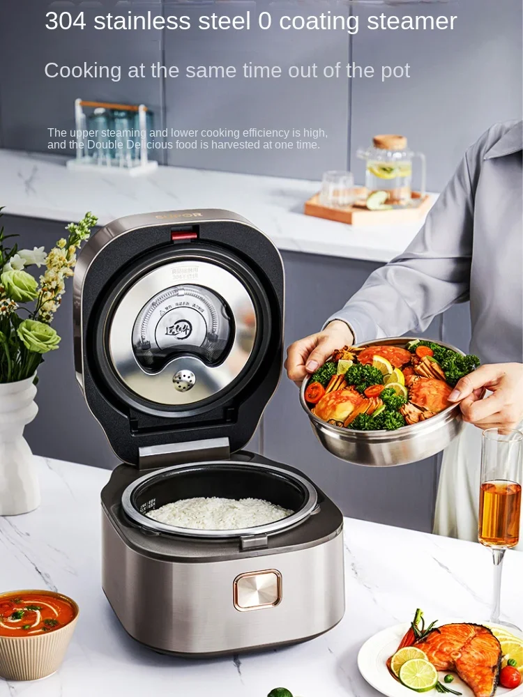 Supor Far Infrared Kettle Rice Cooker Household Kitchen Multi-functional 3L Small Capacity Rice Cooker Cake Quick Cooking Pot 5