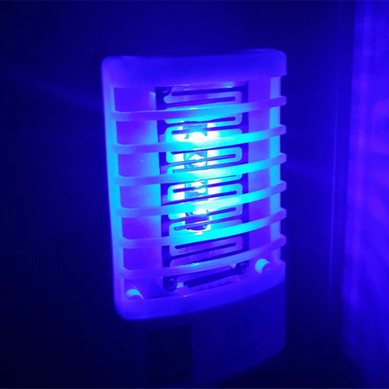 Portable LED Mosquito Killer Lamp EU Plug Mosquito Night Lamp Electric Fly Repellent Safety Fly Bug Zapper For Room