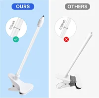 Support de caméra Flexible universel pour moniteur de bébé, pince à Clip, sans poinçonnage, Support de Webcam, Kit de montage torsadé, se fixe au berceau 4