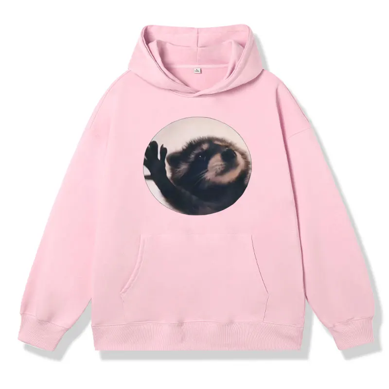 Pedro Pedro Dancing Raccoon Hoodie Men's Women's Funny Meme Gift Fashion Long Sleeve Sweatshirt Oversized Cotton Fleece Pullover