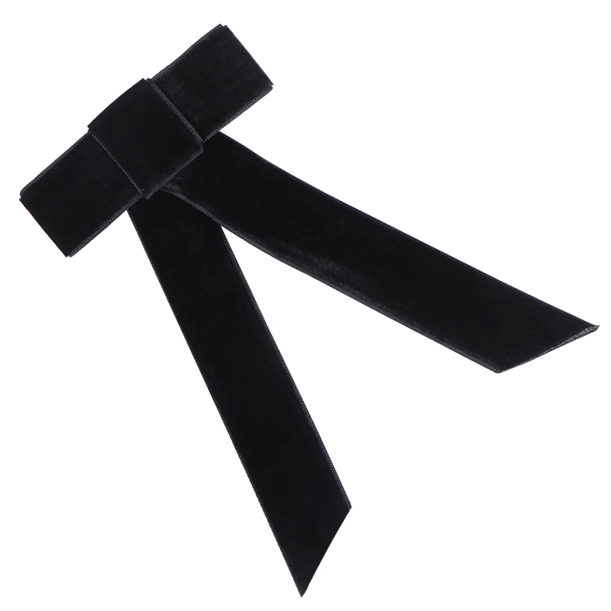 

Large Bow Hair Clips Bowknot Hair Barrettes Satin Ribbon Ponytail Hair Bow Clips for ( Black )