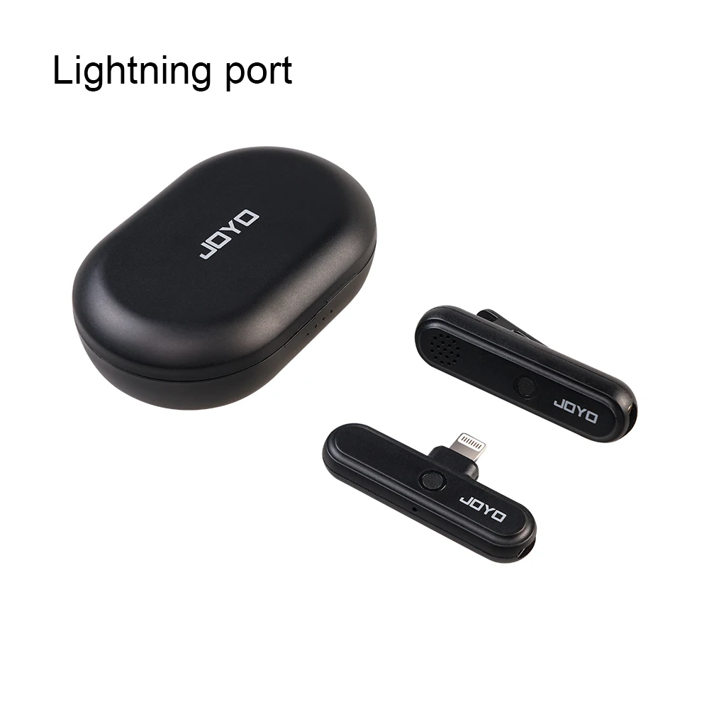 JW-05M Wireless Microphone System Lightning & Type-C Port Lavalier Mic Transmitt