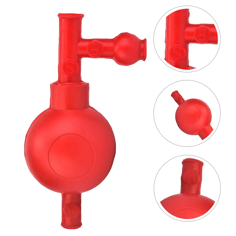

Lab Professional Bulb Lab Rubber Suction Bulb Safe Pressure Quantitative Pipette Filler With Valves