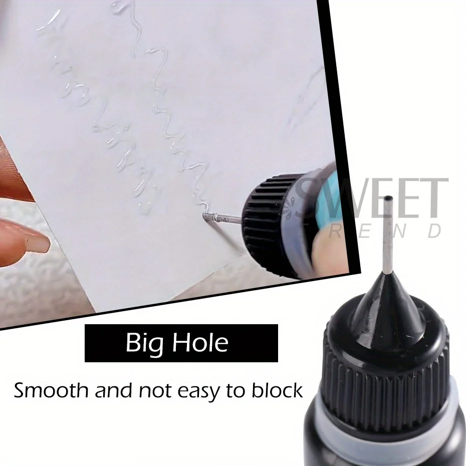 10ml Nail Rhinestone Adhesive Glue For Stick The 3D Decorations DIY Super Strong Nail Art Crystal Gems Jewelry Edge-Sealing Gel