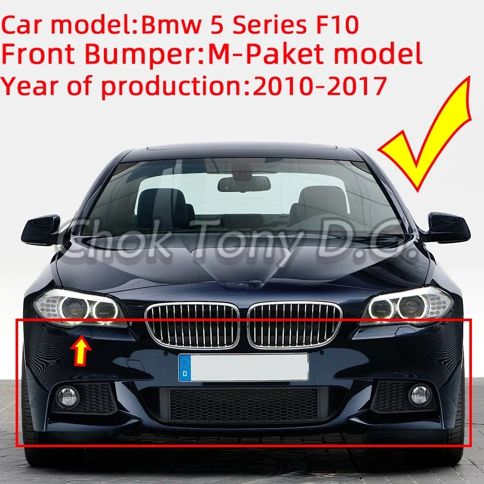 BMW 5 F10 F11 M-Sport 2010-2017 자동차 부품 51118048679 51118048680 프론트 범퍼 헤드램프 워셔 노즐 캡 커버 쉘