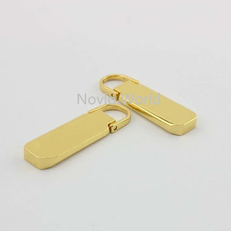 20-100pcs 4 colors 41x12mm zipper Thick Slider metal zipper slider clothing bag for 5# zipper pullers