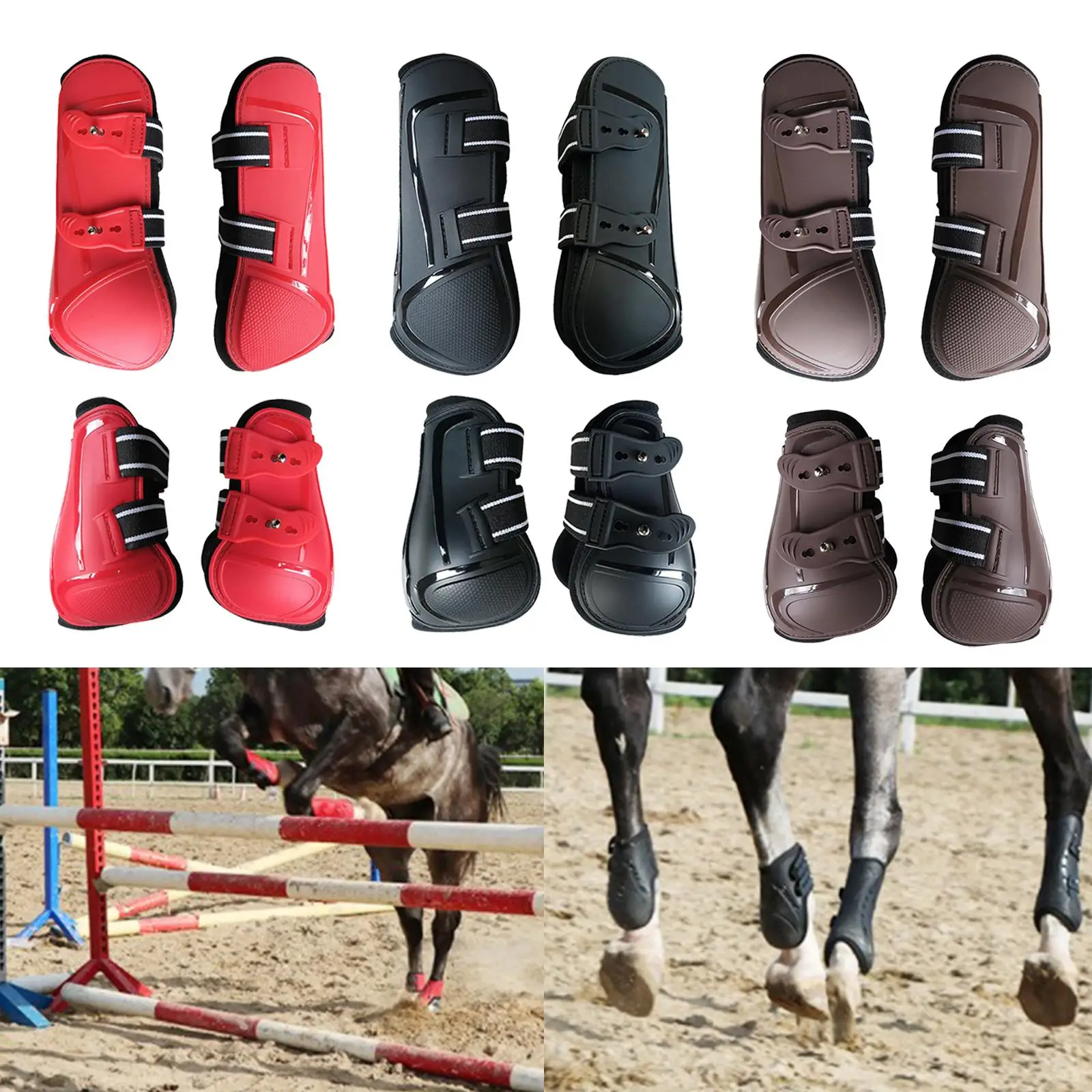 1 Tendon Boots Jumping Front/Hind Legs Guards Protection Wrap