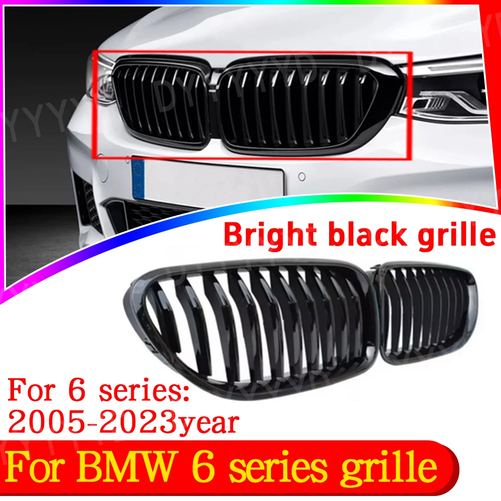 Front Kidney Grille Hood Grills For BMW 6 series GT F06 F12 F13 M6 640i 650i 201
