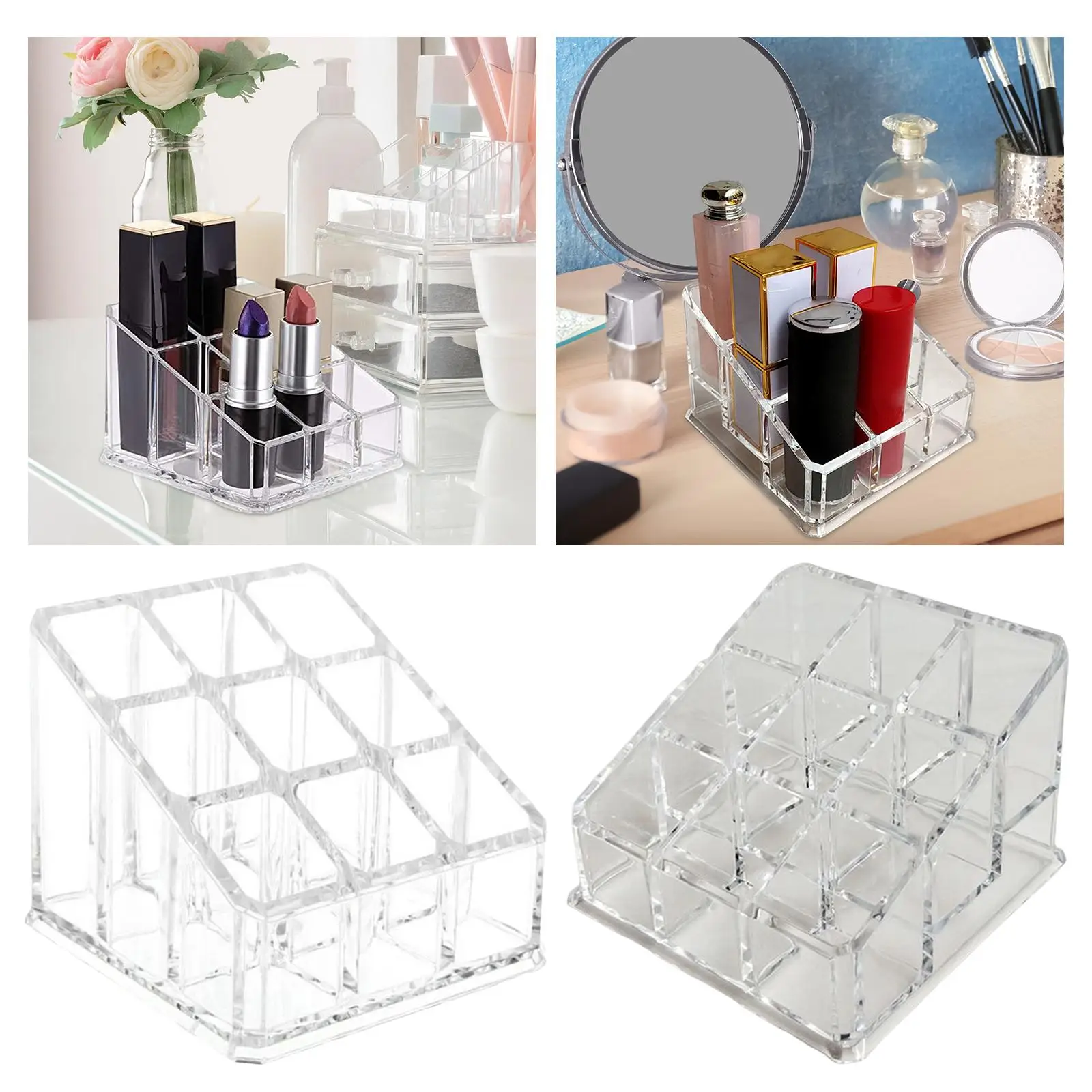 9 Grids Lipstick Holder Lipstick Organizer Make up Organizer for Lipstick Lip 4