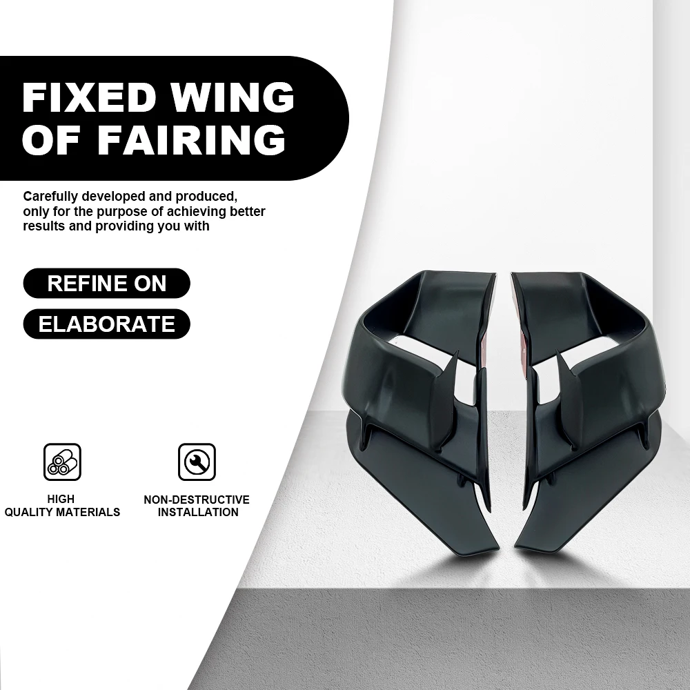 

For BMW S1000RR M1000RR 2015-2018 ABS Plastic Front Fixed Wind Wing Spoiler Aerodynamic Winglet Motorcycle Accessories Fairing