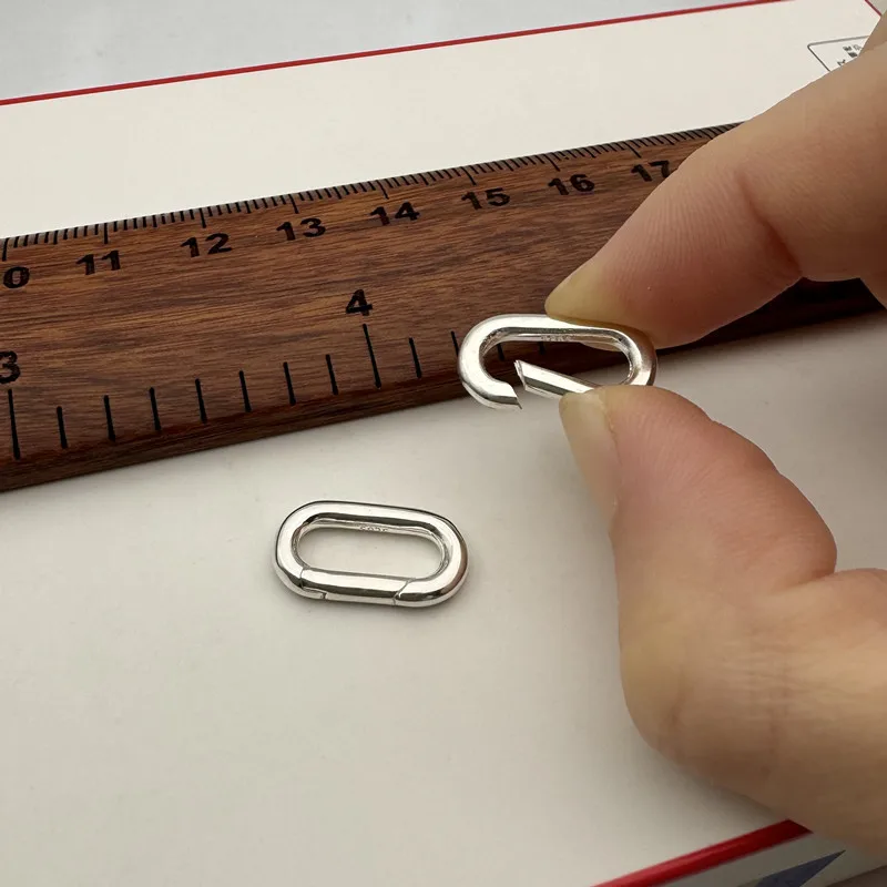 1PCS 솔리드  스프링 Clasps 광장 목걸이 팔찌 DIY Accessores ..