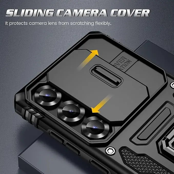 Slide Camera Full-Body Shockproof Rugged Military Grade Phone Case