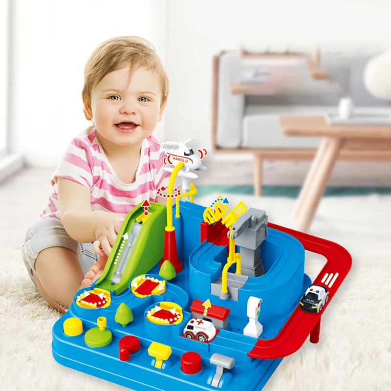 Car Adventure Toys Race Tracks Toy Toddler Car Toys Interactive Classic Toys For 3 4 5 6 7 8 Year Old Boys Girls-Drop Ship