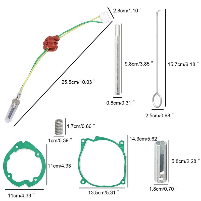 Enhanced Ceramic Glow Plug Kit for Diesel Heater Ignition