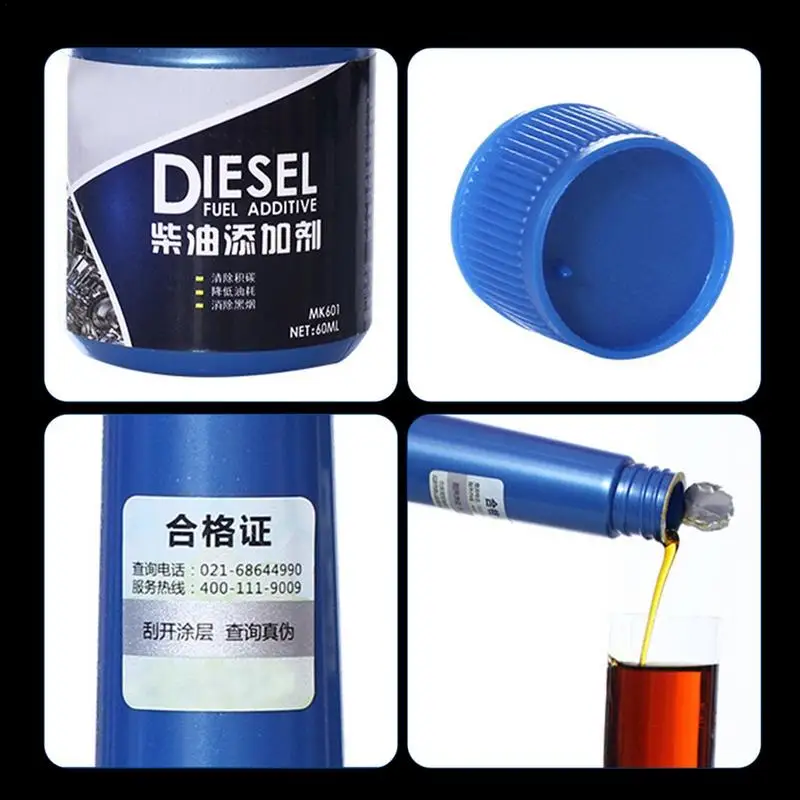 Additivo per carburante Diesel da 60ml detergente per iniettori Diesel  additivo per olio a risparmio energetico additivo Diesel per tesoro di  carburante per auto - AliExpress