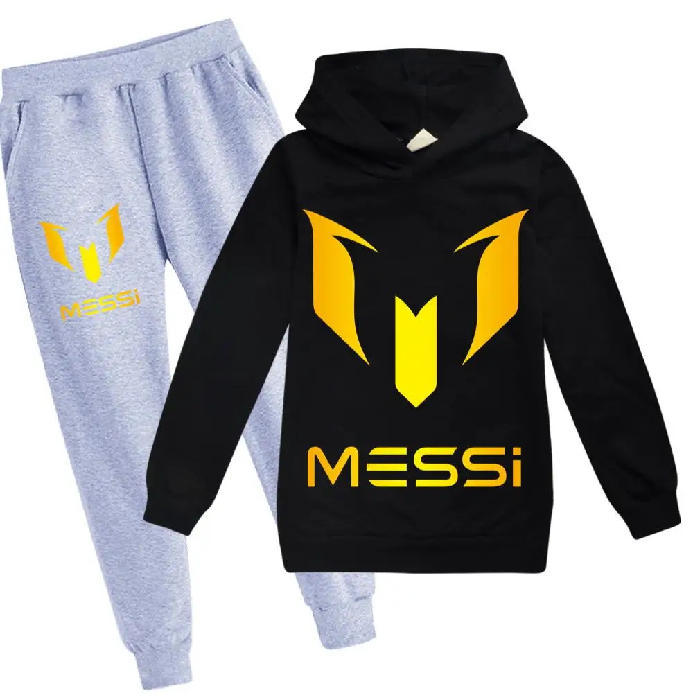 Conjunto Messi de Sudadera con Capucha y Pantalón para Niñas