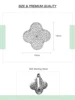 Full Moissanite Earrings Flower Earring Four-leaf Clover Clip Earring for Women 925 Sterling Silver Earring with Gra Certificate 4