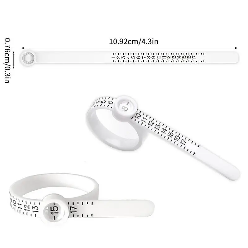 Finger Size Measurement Circle Measuring Tape Size Finger Circumference Measurement Soft Ruler Measuring Ring Jewelry Accessory tape measure