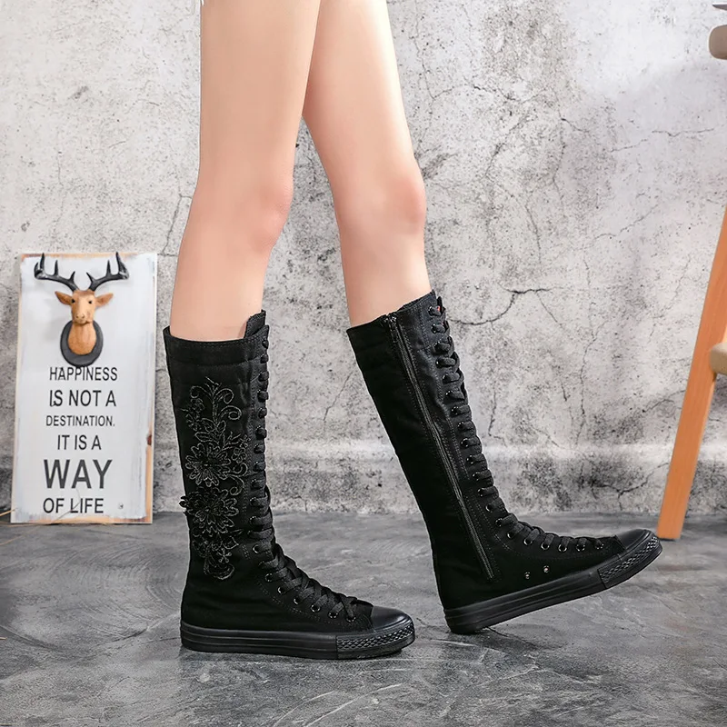 ★関税/送料込★Black up☆LONG SLIM BOOTS-CUT 017★2色 Korean Style Fashion Slim Casual High-top Plus Size 42 43
