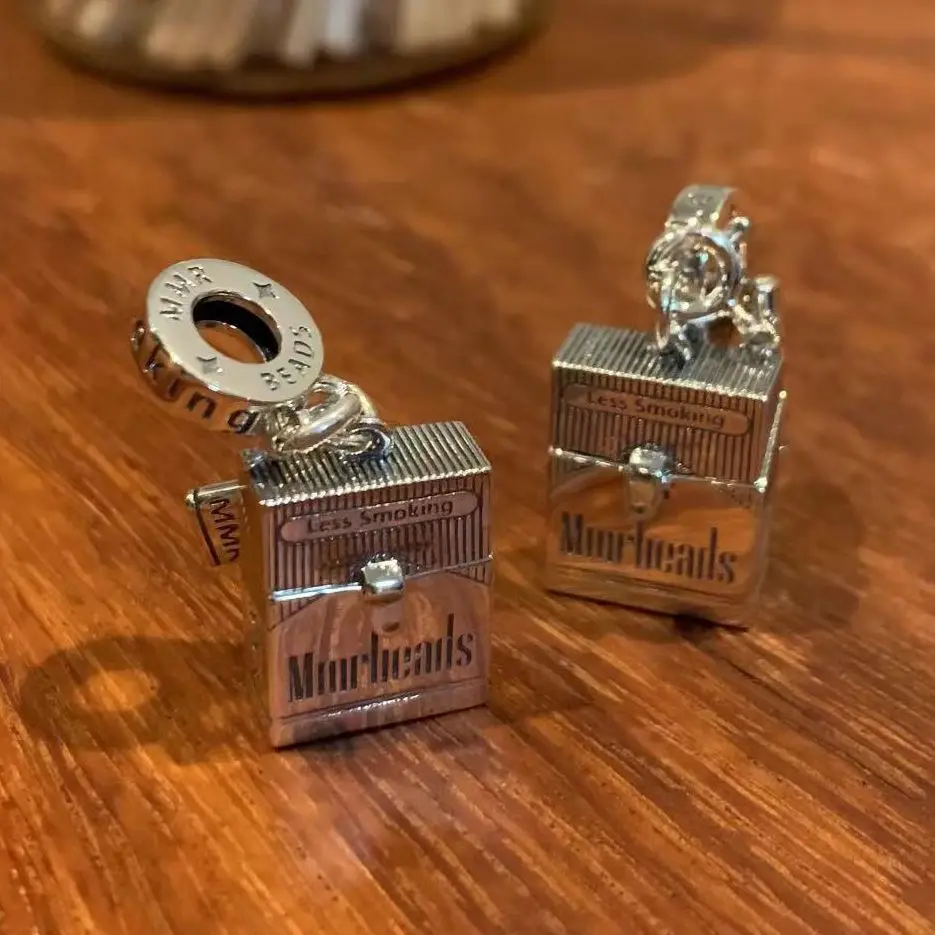 925SterlingSilverCigaretteCaseWithDetachableLighterAnd10