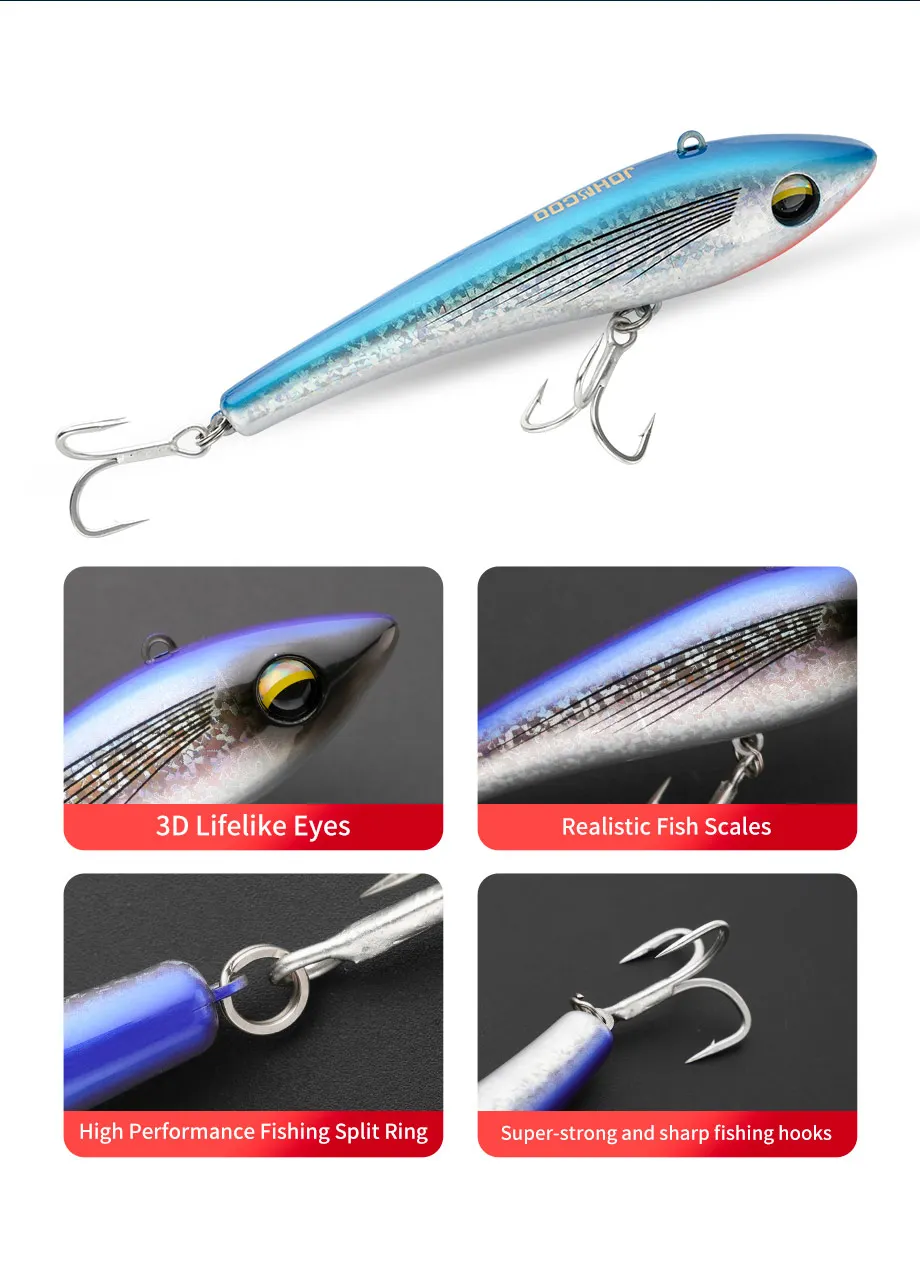 Sinkender VIB-Angelköder, 135 mm, 73 g, langer Wurf, Vibrationsköder, künstlicher harter Köder, starker Haken für GT-Thunfisch, Meeresangelköder – Detail 8