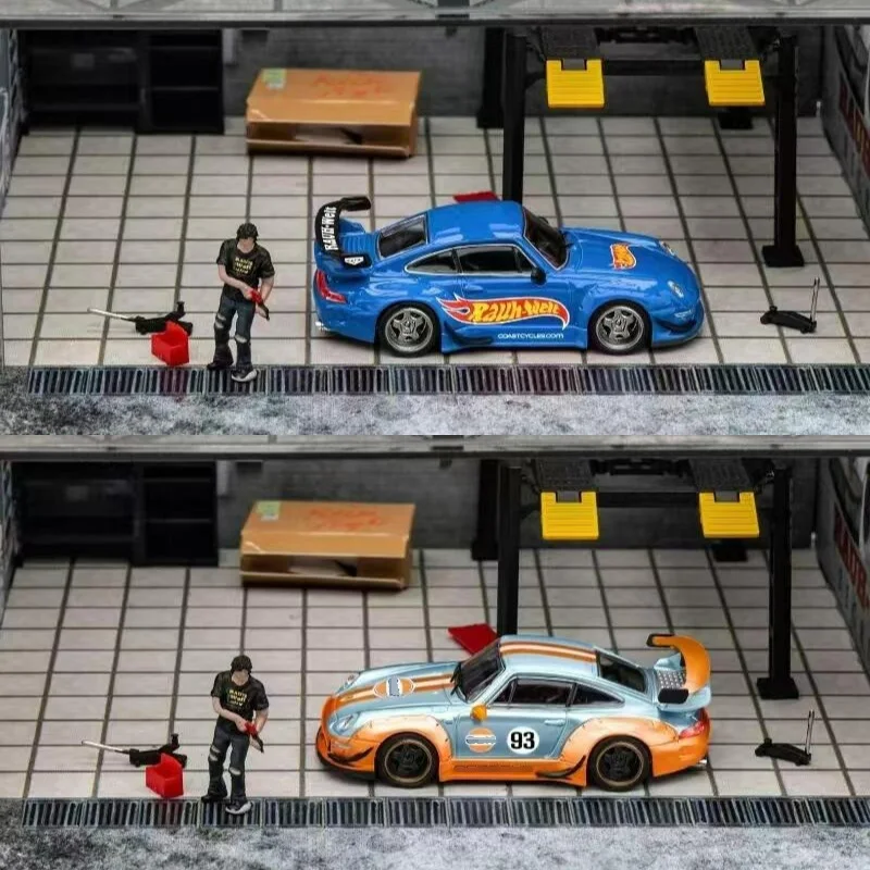 

Звездная модель 1:64 Rauh-рант RWB993 GT Blue Rauh / RLC Blue #93 ограниченная модель автомобиля под давлением 699