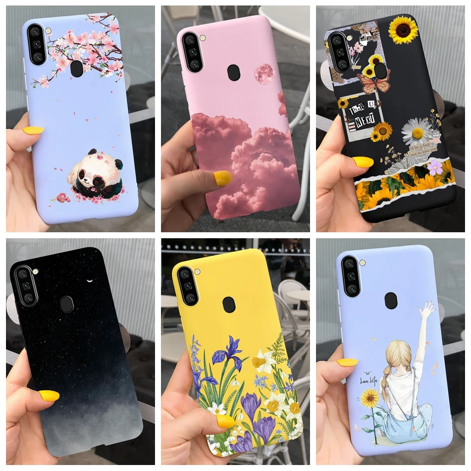 Per Samsung A11 Custodia Per Samsung Galaxy A11 M11 Panda Cover Morbida Fundas Per Samsung A21 A 11 M 11 Sm-A115F Protector