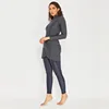N7O7 Women half Muslim swimwear plus size Muslim swimwear Muslimah Islamic swimsuit swim surf wear sport burkinis S-4XL N7O