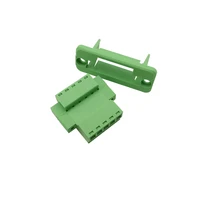 Pitch 3.81mm Through-Wall Terminal Block 2/3/4/5/6/7/8/9/10/12Pin Pluggable Screw Terminal Block Connector 15EGDWC 15EDGKM 4