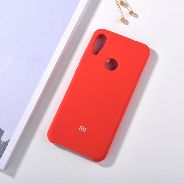 Xiaomi Redmi Note 7/7 pro Liquid Silicone Case Smooth-Touch Soft Silky Shell Protection Cover For Redmi Note 7 With Logo