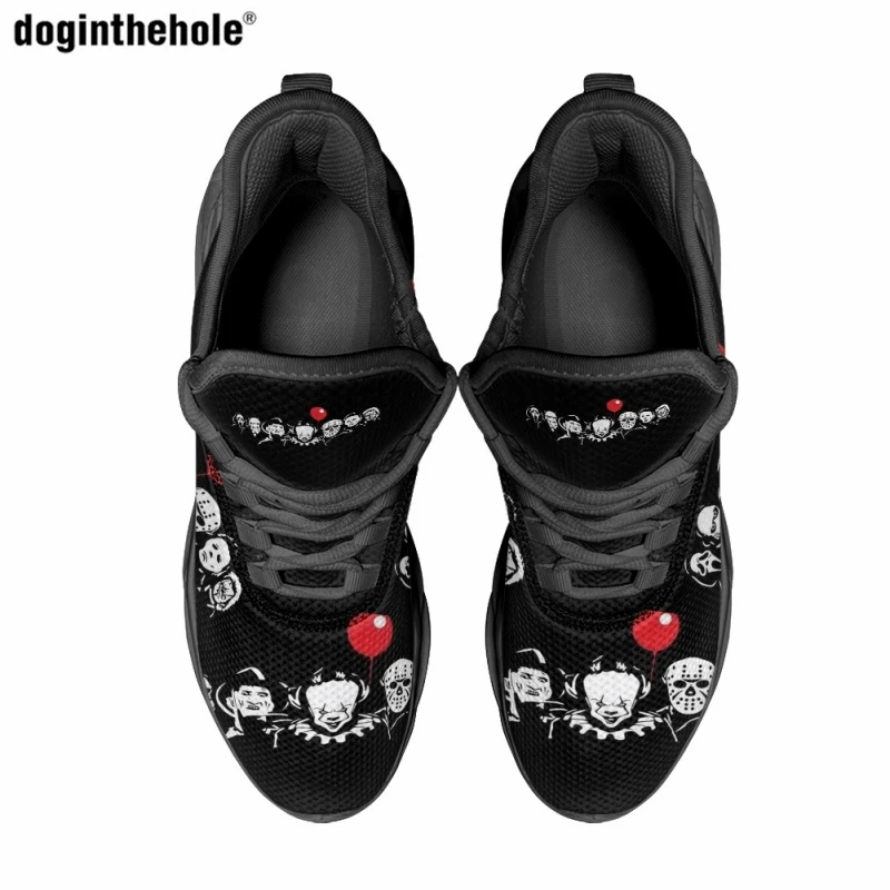 Horror Movie Design Casual Flat Shoes Fashion Trend Classic Sneakers Outdoor Non-slip Wear-resistant Running Shoes