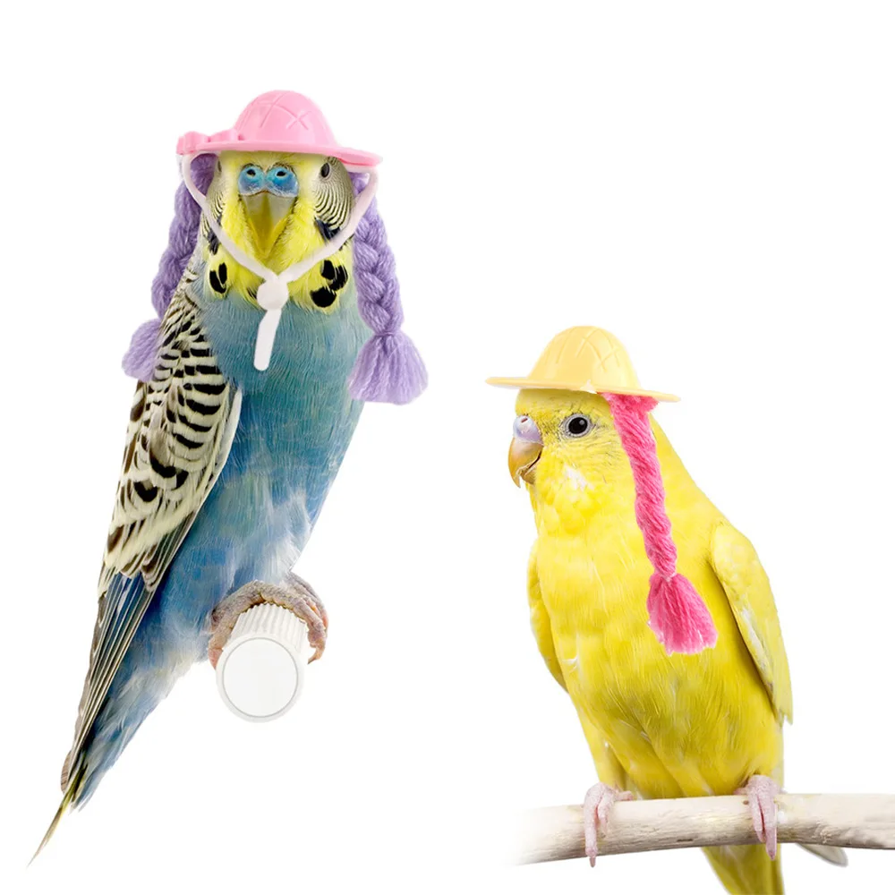Guinea Pig Hamster Hat Tiger Skin Cockatiel Pet Hat Accessories Mini Pet Guinea Pig Bird Hat