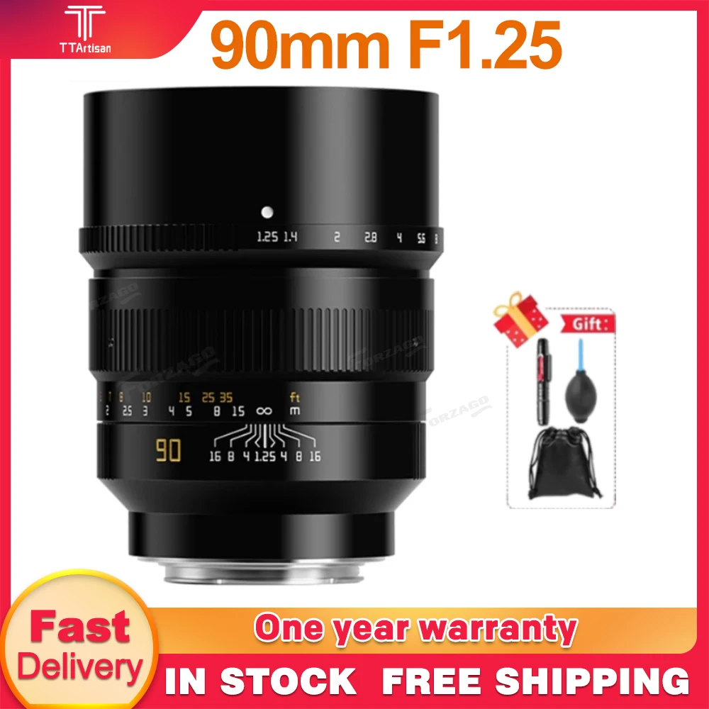 Ttartisan 90mm F1.25 Full Fame Lens For Sony/ Lumix/fuji Gfx Leica L