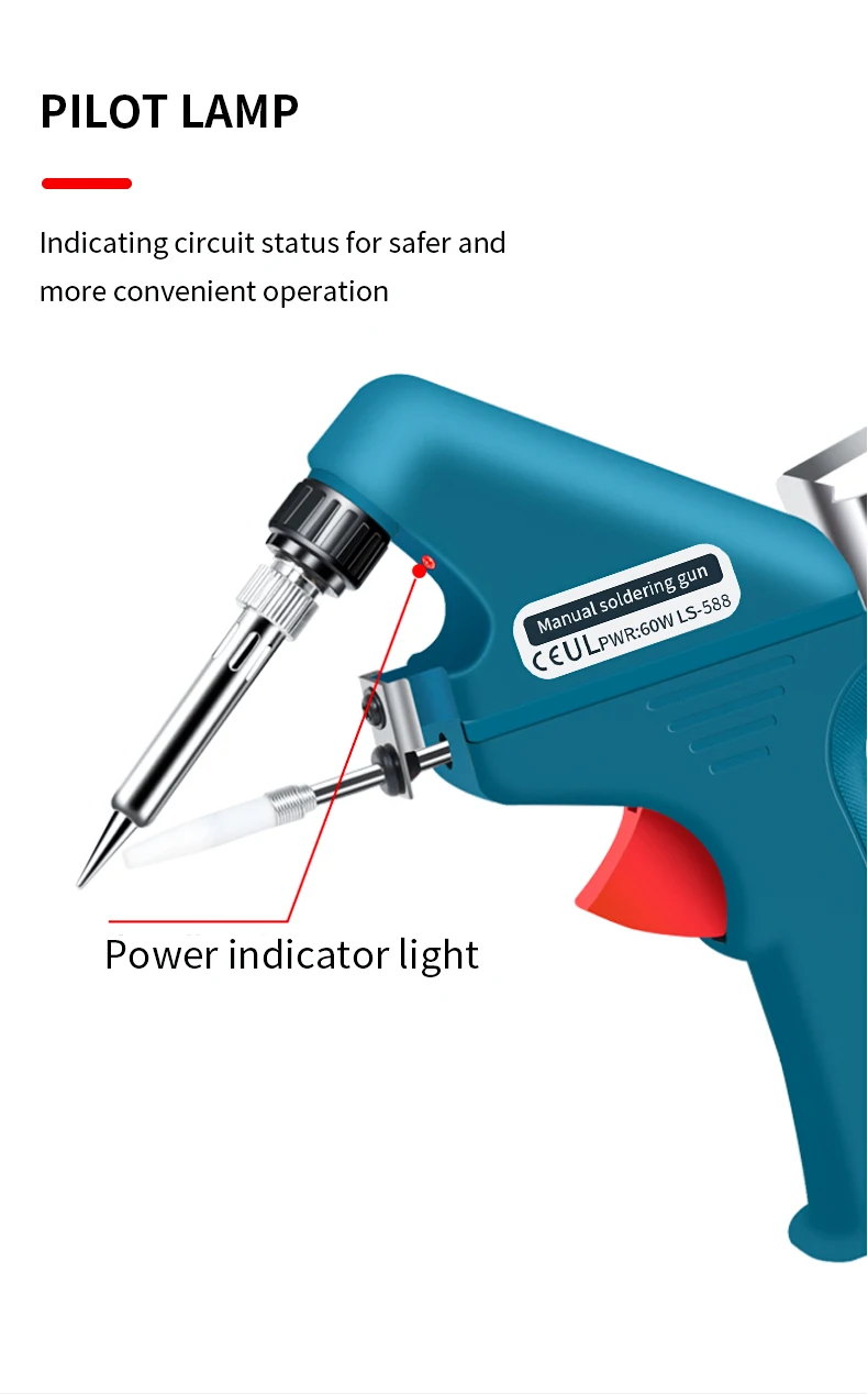 

Electric Soldering Iron US EU Plug 110V 60W Hand-Held Internal Heating Automatically Send Tin Gun Welding Repair Tools