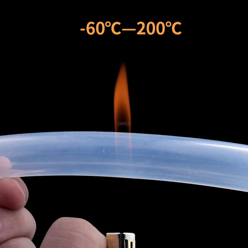 Flexible Food Grade Silicone Tubing - Transparent Multi-Size Hose