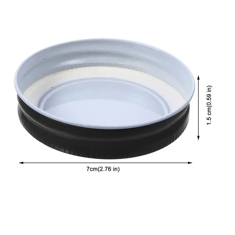 16pcs Tinplate Lids Jar Cover Sealing Caps Bottle Tops Airtight Storage Solid Home ganization Fresh Keeping Lids
