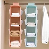 Multi-Layer Hanging Closet Organizer Hanging Bag/Shelf Foldable For Bra Storage Bag Socks Clothes Storage Organizer Hanging Bag 5