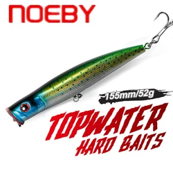 NOEBY – leurre rigide pour la pêche en surface, appât artificiel idéal pour le lancer longue distance, wobbler, matériel pour pêcher le bar, 155mm, 52g 