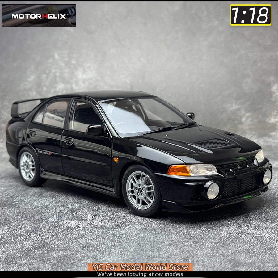 MOTORHELIX MH Diecast model 1:18 Mitsubishi Lancer Evolution IV 4 alloy car model sports car static decoration collection 