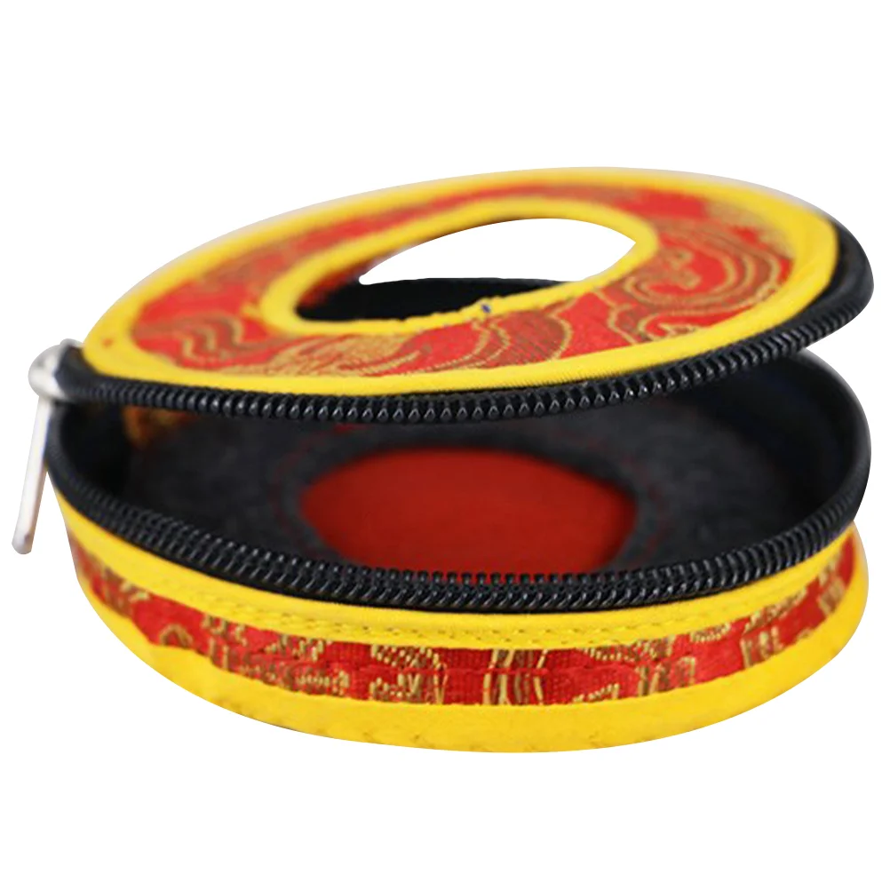 

Bell Ring Set Pouch for Meditation Nepal Case Cymbal Holder Protector Home Pillow Storage Bag