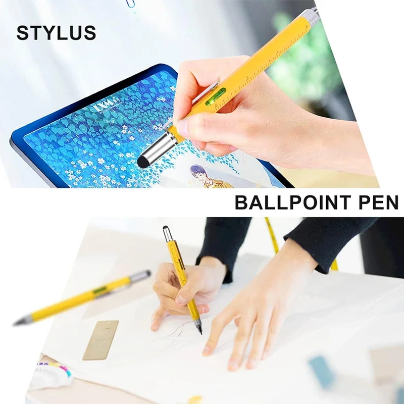 7 in1 Multifunction Ballpoint Pen with Modern Handheld Tool