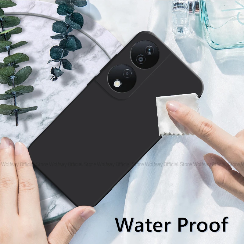 Luxury Shockproof Liquid Silicone Phone Case - Soft TPU Protective Back Cover