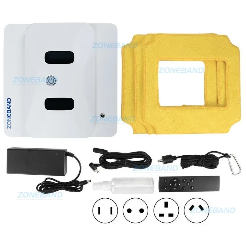 Smart Robot Window Vacuum Cleaner Glass Tile Wiper Washer Large Suction Remote Control Free Hands for Home Office Appliance 4
