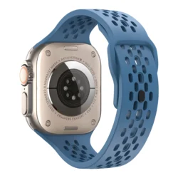Silicone Strap for Smartwatch - Versatile Sport Band Bracelet (Premium Blue)