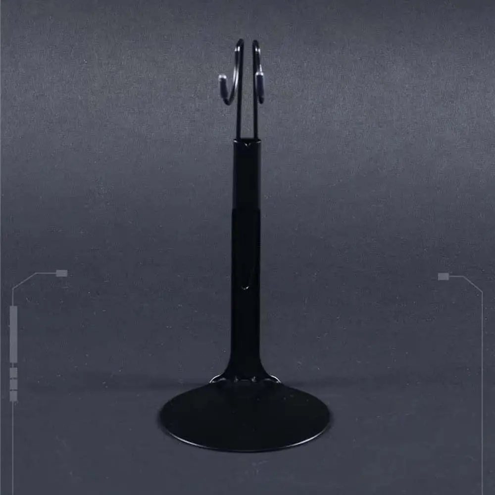 U-Shape Doll Display Stand 1/6 Scale Adjustable Doll Bracket Support Black White Figure Organizer Figure Models Stand DIY