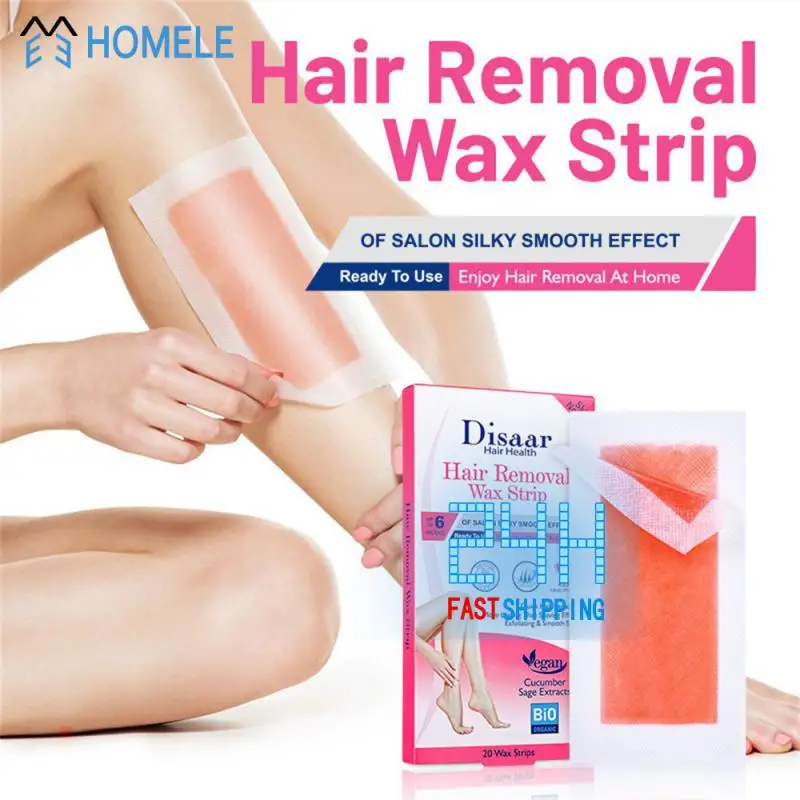 Dehairy Wax Paper Easy To Use Rapid Hair Removal 20 Pieces 40g Skin Care Hair Removal Beeswax Easy To Clean Leave No Black Spots