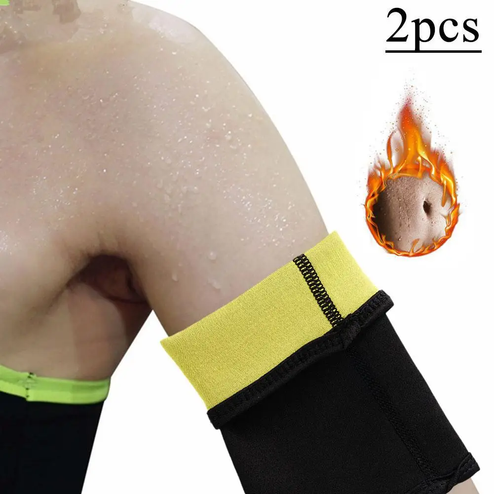 Arm Trimmers For Women Neoprene Sweating Arm Belt Wraps Fat Burner Shapers Sleeves For Sports Workout Weight Loss 1Pair arm shaping sleeves