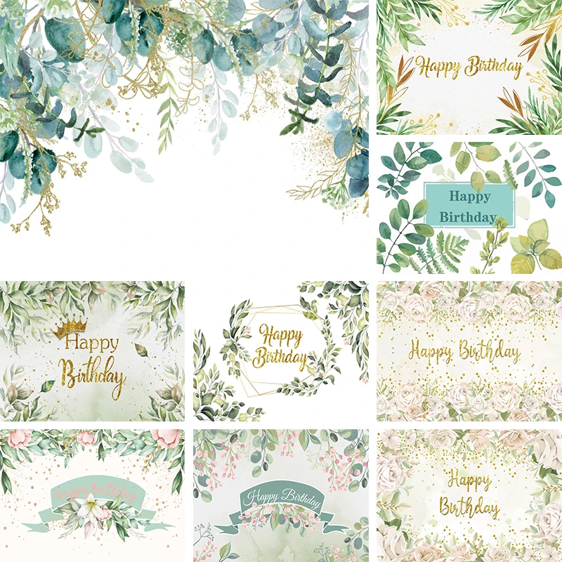 Eucalyptus Leaves Backdrop Baby Shower Banner Girl Birthday Party Decorations Wedding Greenery Background for Photography Props mocsicka wood round backdrop cover baby shower wedding birthday party photo background for photo studio circle backdrops props