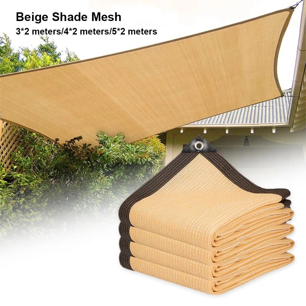 

Beige Adjustable Angle Sun Shade For Vegetable Greenhouse UV Protection Easy Installation